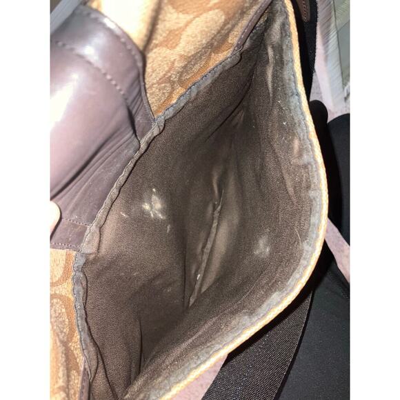 COACH F71102 BUSINESS HERITAGE STRIPE MAP PVC LEATHER BAG (ASIS) - Picture 16 of 16